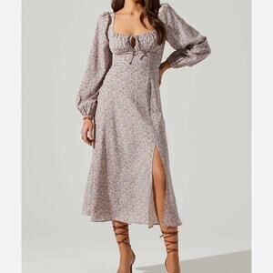 Astr Floral Midi Dress